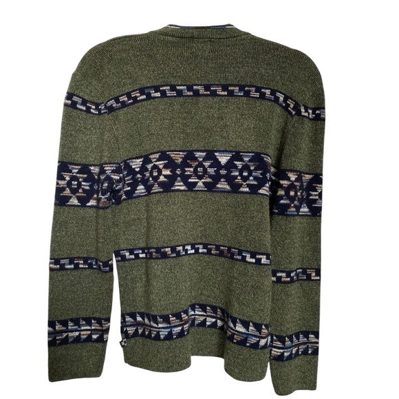 Vintage Route 66 Green Patterned Sweater - Picture 2 of 5